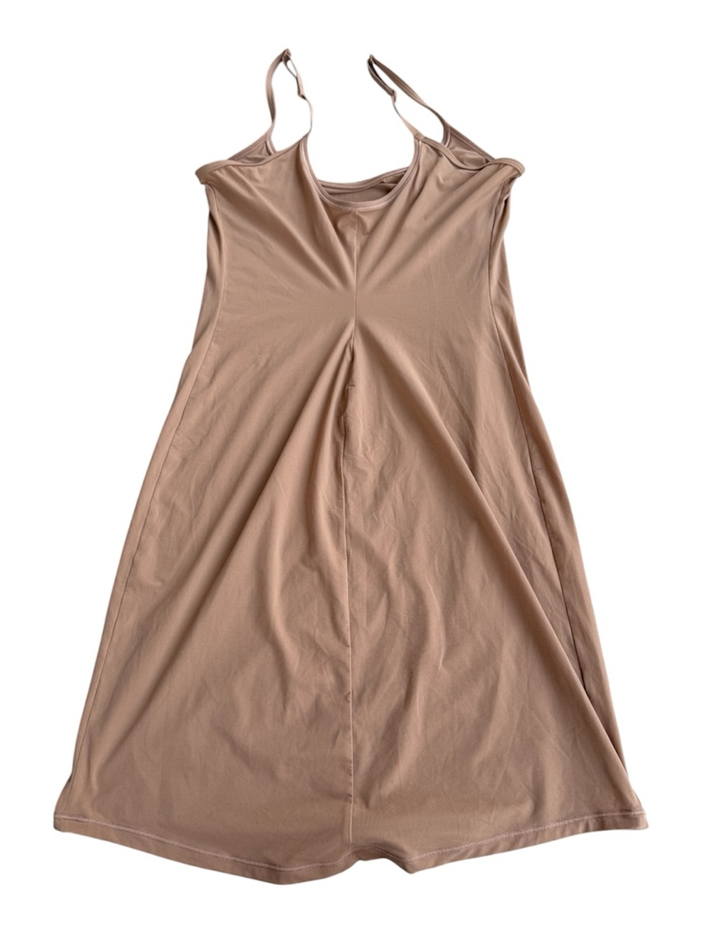 Skims Fits Everybody Mini Slip Dress Size Medium Tan Stretch Comfy